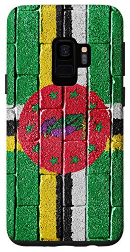 Galaxy S9 Dominica Flag Dominican Banner on a brick wall Case