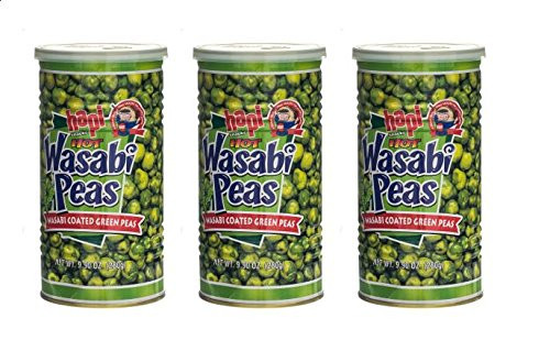 Hapi Hot Wasabi Peas  9-9 Ounce -Pack of 3-
