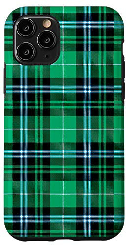 iPhone 11 Pro Forest Green Plaid Pattern Classic Xmas Gift for Boys Men Case