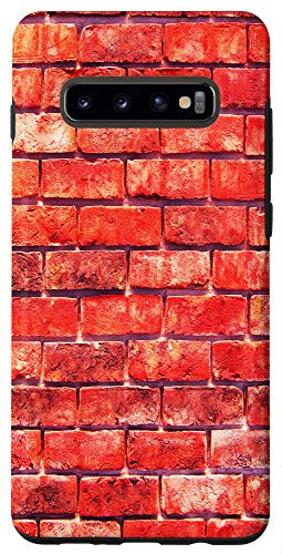 Galaxy S10- Case - red brick wall pattern phone Case