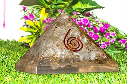 Clear Quartz Orgone Pyramid Gemstone Chakra Balancing EMF Protection Reiki Healing Energy Generator Size 2-5-3 Inch Clear Quartz Orgone Pyramid Gemstone Chakra Balancing EMF Protection Reiki Healing Energy Generator Size 2-5-3 Inch