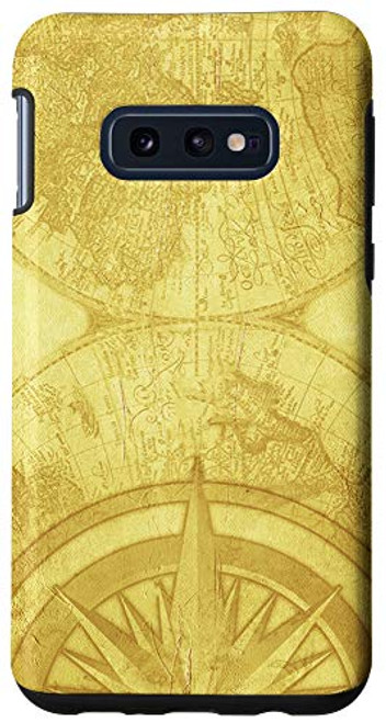 Galaxy S10e Nautical Map Phone Case Vintage Ocean Maps Boat Captain Gift Case