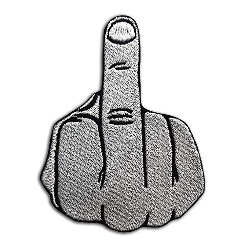 Fuck you Embroidered Patch Iron on-Sew on- Size 7 5 x 9 7 cm -2 9? x 3 8?-- b169