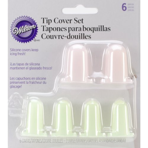Wilton Silicone Cake Decorating Frosting Tip Cover Set, 6-Piece Wilton Silicone Cake Decorating Frosting Tip Cover Set, 6-Piece