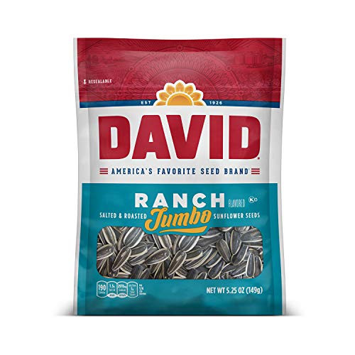 DAVID SEEDS Roasted and Salted Ranch Jumbo Sunflower Seeds 5_25 oz DAVID SEEDS Roasted and Salted Ranch Jumbo Sunflower Seeds 5_25 oz