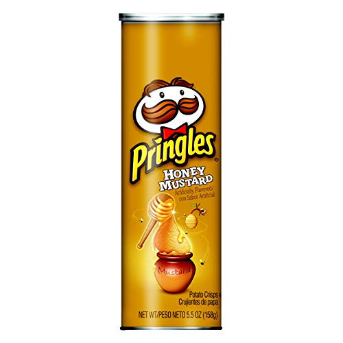 Pringles Potato Crisps Chips Honey Mustard Flavored 5_5 oz Can