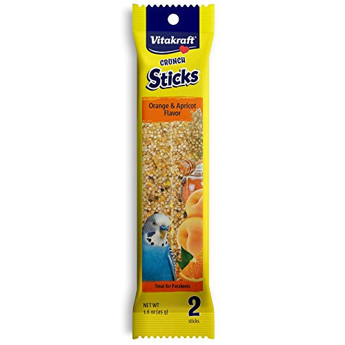Vitakraft Parakeet Whole Grains Orange Treat Sticks 2 Pack 1_6 Ounce Vitakraft Parakeet Whole Grains Orange Treat Sticks 2 Pack 1_6 Ounce