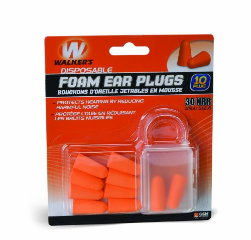 Walkers Foam Blister Ear Plug 10-Pack