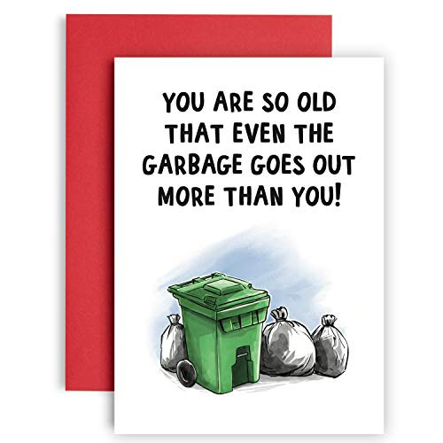 Youre So Old Garbage Birthday Card - Funny birthday card for friend - Funny Birthday card - funny birthday cards for men - happy birthday card for her - best friend birthday card - card for him