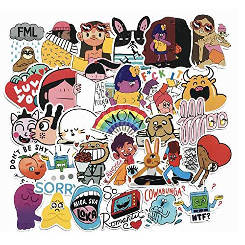 ONDY Cute VSCO Stickers for Water Bottles Big 30 Packins StickersLaptop StickersWaterproofAestheticFashion Stickers for TeensGirls Perfect for Water BottlesPhoneTravel Series-6