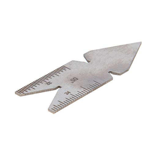 Utoolmart Center Gage 55 Degree Thread Cutting Angle Gage Stainless Steel Measure Tool Thread Pitch Increment 14202432thd 1 Pcs
