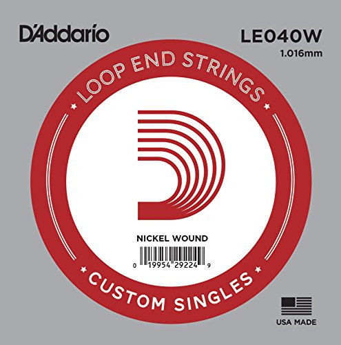 DAddario LE040W Nickel Wound Loop End Single String _040