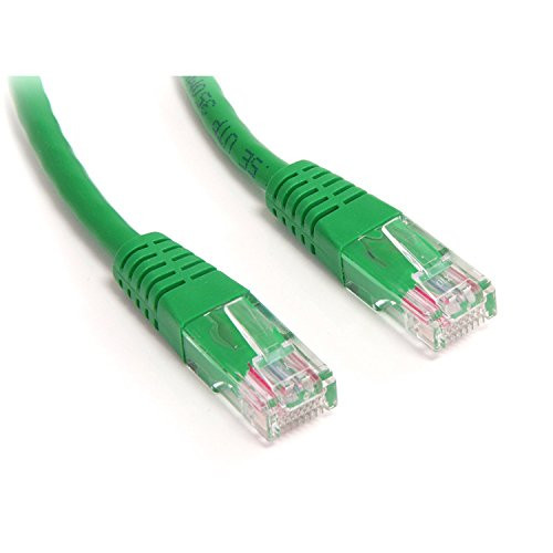 StarTech_com Cat5e Ethernet Cable - 1 ft - Green - Patch Cable - Molded Cat5e Cable - Short Network Cable - Ethernet Cord - Cat 5e Cable - 1ft M45PATCH1GN