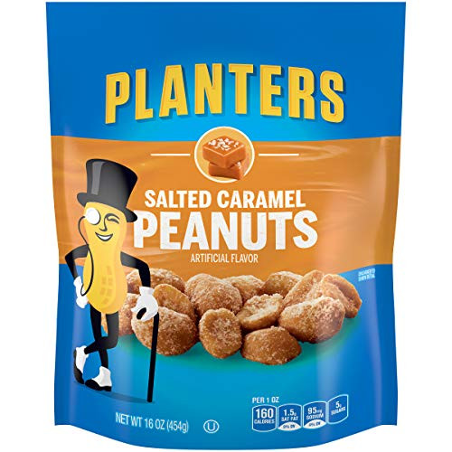 Planters Salted Caramel Peanuts 16 oz Bag Planters Salted Caramel Peanuts 16 oz Bag