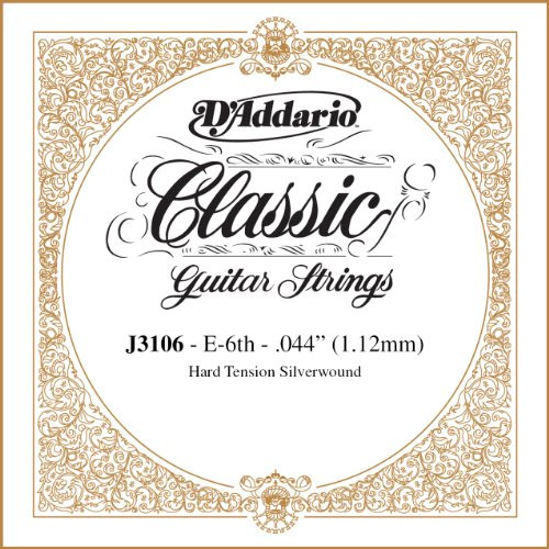 DAddario J3106 Rectified Classical Guitar Single String Hard Tension Sixth String