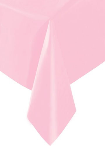 Plastic Rectangular Table Cloth 54" x 108", Pink