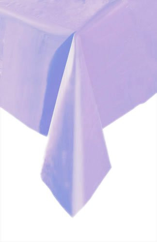 Plastic Rectangular Table Cloth 54" x 108", Lavender