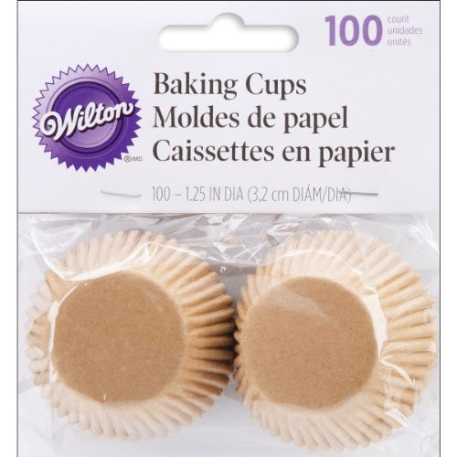 Wilton Unbleached Mini Baking Cups, 100 Count (415-1865) Wilton Unbleached Mini Baking Cups, 100 Count (415-1865)