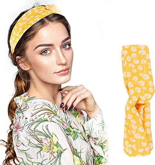 Headband for women Boho Knotted Stretchy Hair BandsWomens Headbands for Yoga Headwrap Girls Criss Cross Turban Hair AccessoriesYellow Headband for women Boho Knotted Stretchy Hair BandsWomens Headbands for Yoga Headwrap Girls Criss Cross Turban Hair AccessoriesYellow
