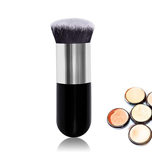 Foundation Round Makeup Brush Flat Top Kabuki for Face - Perfect For Blending Liquid Cream or Flawless Cosmetics - Buffing Stippling Concealer Foundation Round Makeup Brush Flat Top Kabuki for Face - Perfect For Blending Liquid Cream or Flawless Cosmetics - Buffing Stippling Concealer