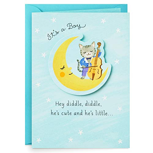 Hallmark Paper Wonder Pop Up Baby Shower Card for Baby Boy Over The Moon 399RZW1048 Hallmark Paper Wonder Pop Up Baby Shower Card for Baby Boy Over The Moon 399RZW1048