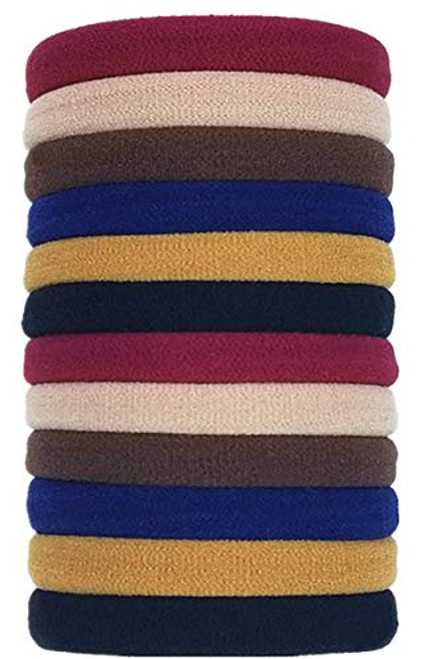 Hodooly 50 Pieces Stretch Hair Ties Thick Elastic Seamless Hair Bands Soft Stretchy Ponytail Holders for Women Girls Multicolor B Hodooly 50 Pieces Stretch Hair Ties Thick Elastic Seamless Hair Bands Soft Stretchy Ponytail Holders for Women Girls Multicolor B