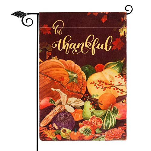 Unves Thanksgiving Garden Flag 12_5Unves Thanksgiving Garden Flag 12_5 x 18 Inch Be Thankful Thanksgiving Flag Double Sided Decorative Pumpkin Fall Garden Flag for Thanksgiving Day Harvest Fall Autumn Yard Outdoor Decor Unves Thanksgiving Garden Flag 12_5Unves Thanksgiving Garden Flag 12_5 x 18 Inch Be Thankful Thanksgiving Flag Double Sided Decorative Pumpkin Fall Garden Flag for Thanksgiving Day Harvest Fall Autumn Yard Outdoor Decor