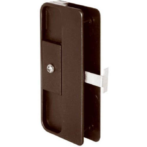 Slide-Co 121803 Mortise Style Screen Door Latch and Pull, Black Plastic