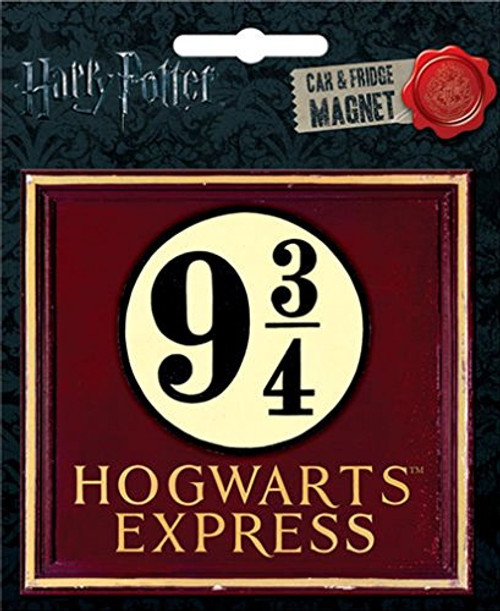 Ata-Boy Harry Potter Die-Cut 9 3/4 Magnet for Cars, Refrigerators and Lockers