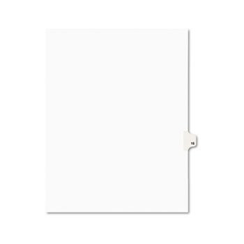 Avery Legal Dividers, Premium Individual Tab Titles, Letter Size, Side Tabs, 16, Pack of 25 (01016)