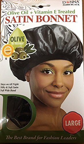Donna Collection Olive Oil   Vitamin E Treated Sleep Cap   Bonnet