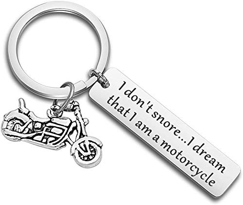 OYEFLY Personalized Motorcycle Keychain Gift for Husband Dad Boyfriends I Dont Snore I Dream That I Am A Motorcycle STYLE1 OYEFLY Personalized Motorcycle Keychain Gift for Husband Dad Boyfriends I Dont Snore I Dream That I Am A Motorcycle STYLE1