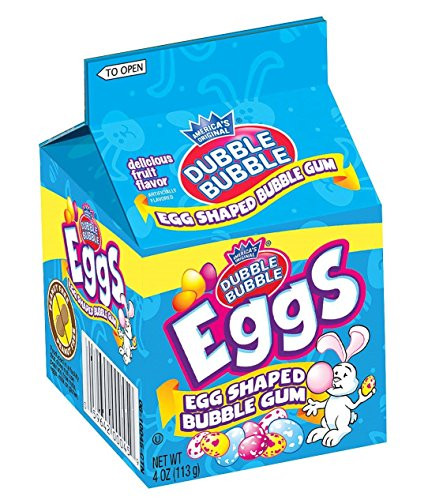 Dubble Bubble Egg Shaped Bubble Gum 4 oz