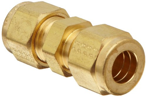 Parker A-Lok 4SC4-B Brass Compression Tube Fitting Union 14 Tube OD
