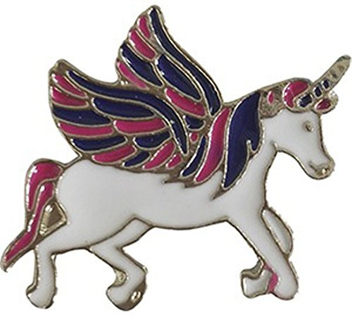 C D Visionary Unicorn Winged Metal Lapel Pin LAP-0062