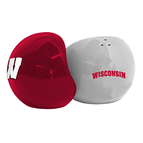 Boelter Brands NCAA Wisconsin Badgers Home & Away Salt & Pepper Shakers, Red Boelter Brands NCAA Wisconsin Badgers Home & Away Salt & Pepper Shakers, Red