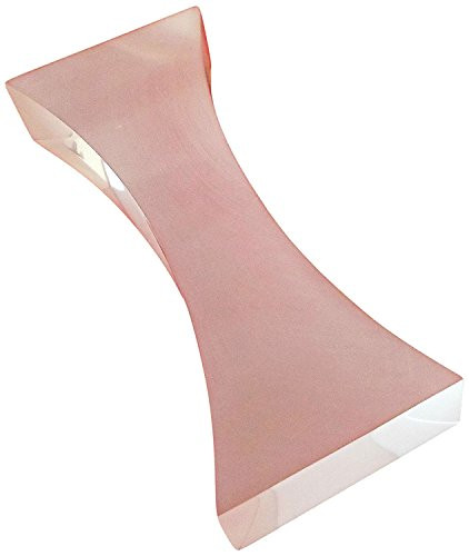 Ajax Scientific Acrylic Double Convex Block 90mm Length x 14mm Width