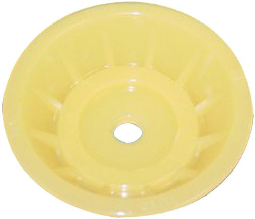 C_H_ Yates 350Y Yellow Plastic Bow Bell - 3_5 in_ x 0_5 in_