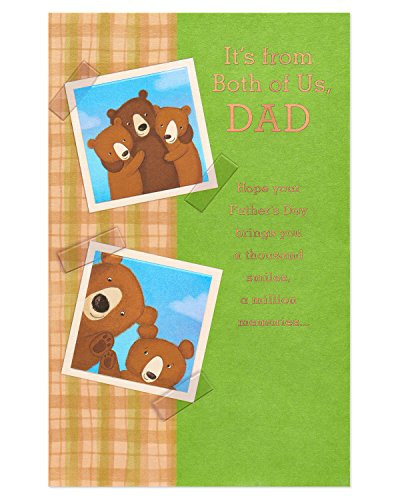 American Greetings Bears Father's Day Card or Dad from Both with Foil (6051647)