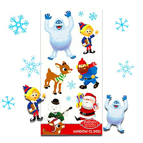 Rudolph The Red Nose Reindeer Christmas Winter Window Clings - 12 Piece Rudolph The Red Nose Reindeer Christmas Winter Window Clings - 12 Piece