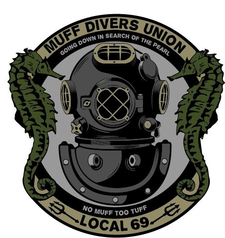 F-Bomb Morale Gear Muff Divers Union - Bumper Sticker Decal