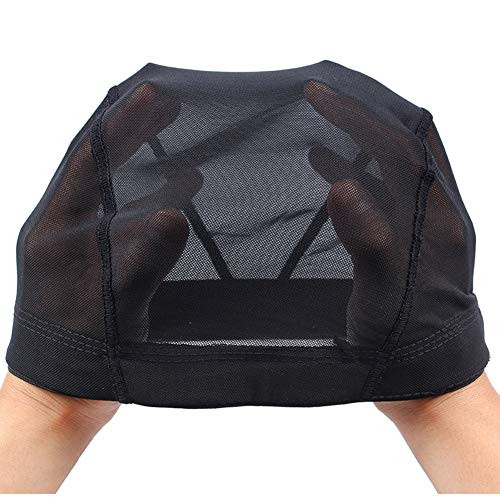 Nunify Breathable Mesh Dome Caps For Wigs Making Glueless Spandex Wig Cap Hair Weaveing Net With Width Elastic Wig BandsNunify Breathable Mesh Dome Caps For Wigs Making Glueless Spandex Wig Cap Hair