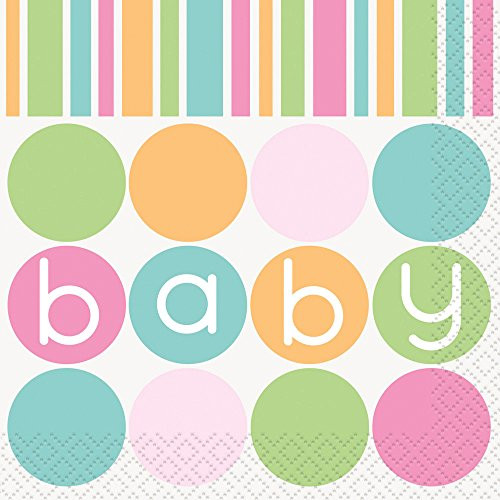 Pastel Baby Shower Cocktail Napkins 16ct