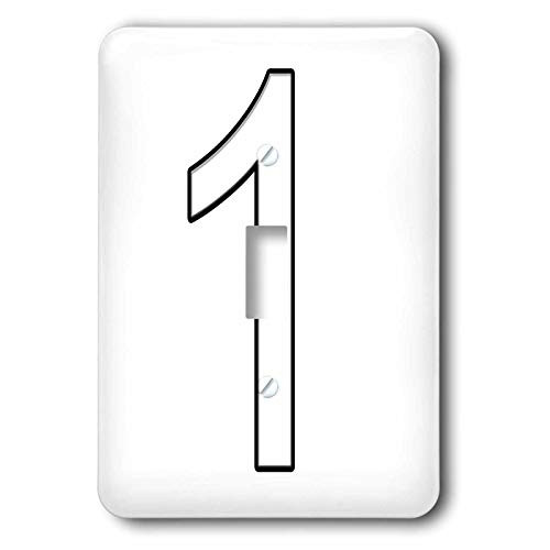 3dRose lsp-3166-1 Number 1 Single Toggle Switch