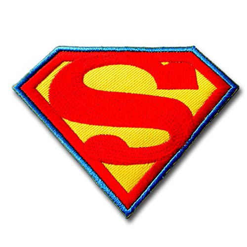 Superman Hero Superhero Movie Cartoon Dc Comic Logo Applique Iron-on Patch Embroidered Sew T-shirt