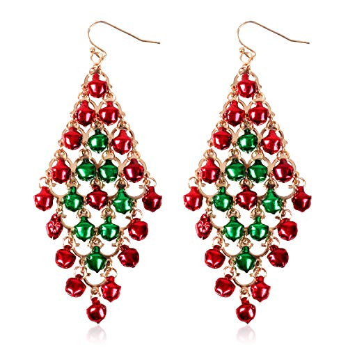 Christmas Jingle Bell Drop Earrings Christmas Jewelry Gift for Women Including Red Green Jingle Bell Dangle style 1
Christmas Jingle Bell Drop Earrings Christmas Jewelry Gift for Women Including Red Green Jingle Bell Dangle style 1