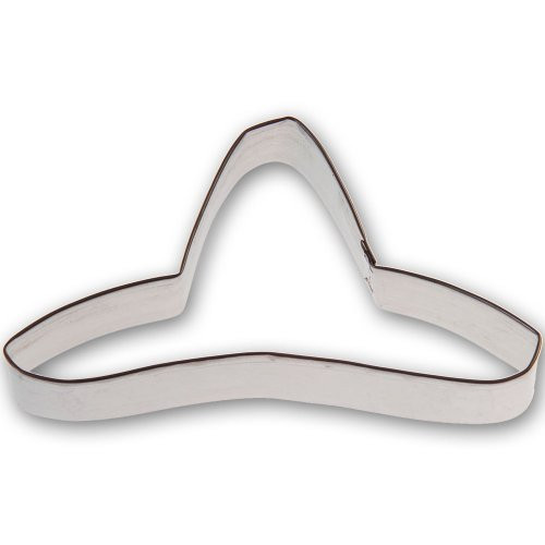Sombrero Tin Cookie Cutter 5 in - Foose Cookie Cutters - US Tin Plate Steel - B1746 Sombrero Tin Cookie Cutter 5 in - Foose Cookie Cutters - US Tin Plate Steel - B1746