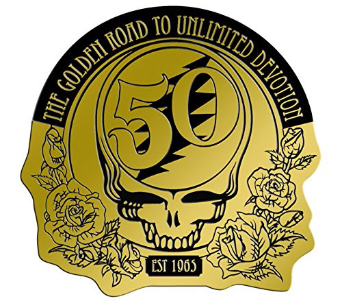 C&D Visionary Grateful Dead 50th Anniversary Gold 4" Metal Sticker