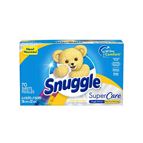 Snuggle SuperCare Fabric Softener Dryer Sheets Lilies and Linen 70 Count
