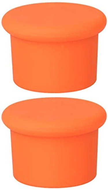 Silicone Wine Stoppers  Replace a cork  Airtight seal on Wine Bottles  Reusable Beer Bottle Cover  Wine Bottle Stopper  Wine Saver  Easy to clean Orange Wine Stoppers  2 Pack Silicone Wine Stoppers  Replace a cork  Airtight seal on Wine Bottles  Reusable Beer Bottle Cover  Wine Bottle Stopper  Wine Saver  Easy to clean Orange Wine Stoppers  2 Pack